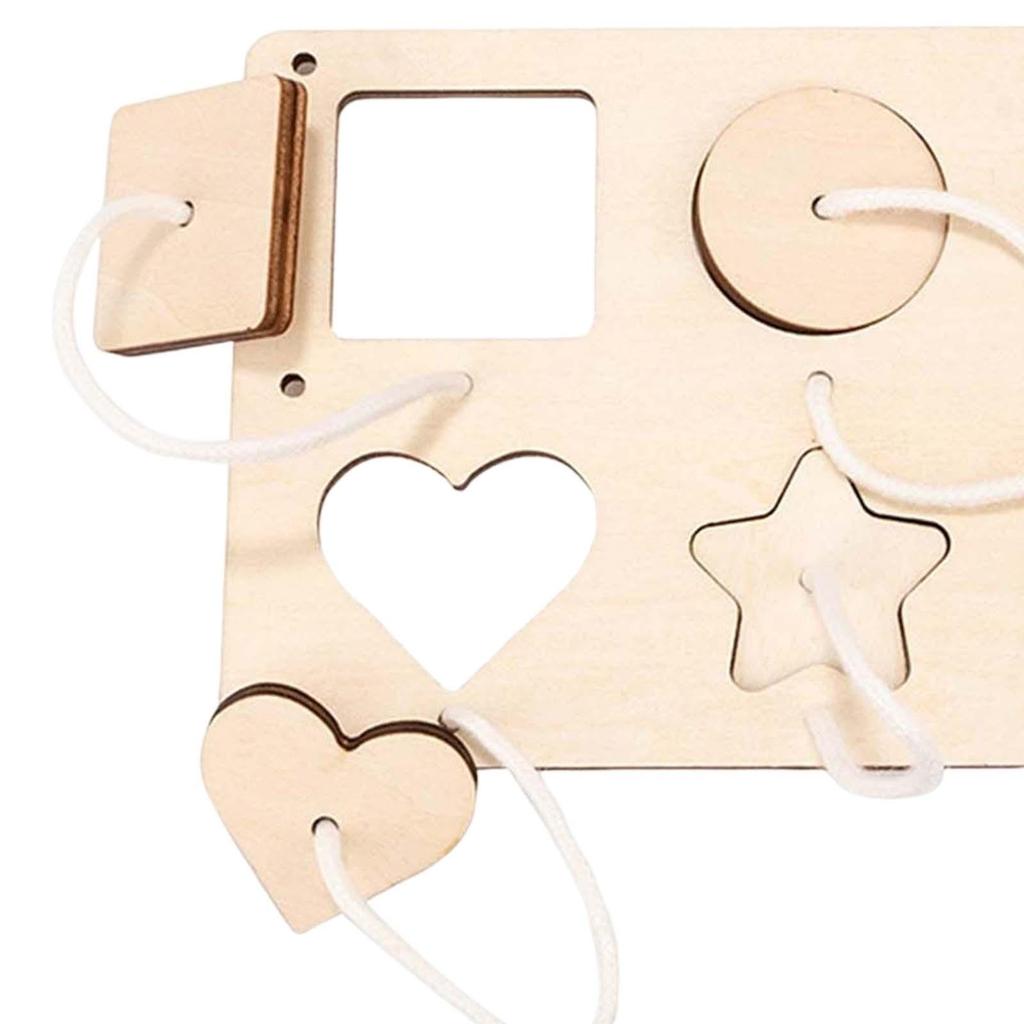 Busy Board DIY Accessories Material Basic Skill Sensory Toy Unpainted Activity for Kids Preschool