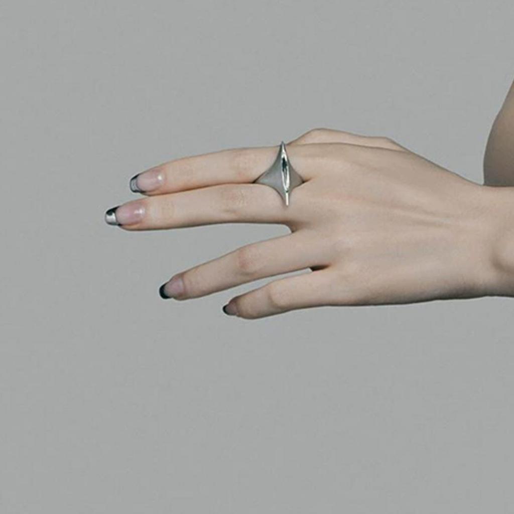 Unique Sword Rings Simple Rings Elegant Finger Rings Alloy Texture for Fashion Enthusiasts and Punk Style Followers