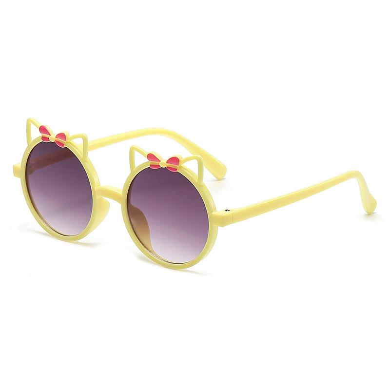Baby Special Sun Protection Sunglasses, Cartoon Cat Ear Design, Uv400 Protection Kids Sunglasses 2342