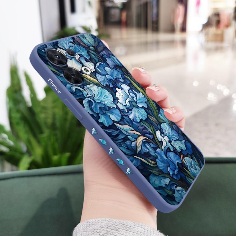Orchis Orris Phone Case For OPPO Reno 12 11 12F 11F 10 8 8T 8Z 7 7Z 6 5 Pro 4G 5G Pro Plus Liquid Silicone Cover