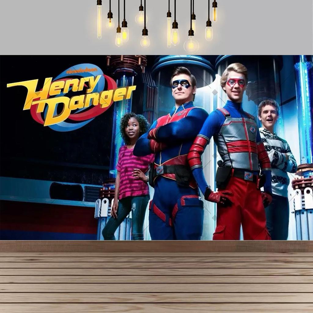Henry Danger Birthday Party Backdrop Kids Superhero Party Photo Background Happy Birthday Banner Photography Decoration253