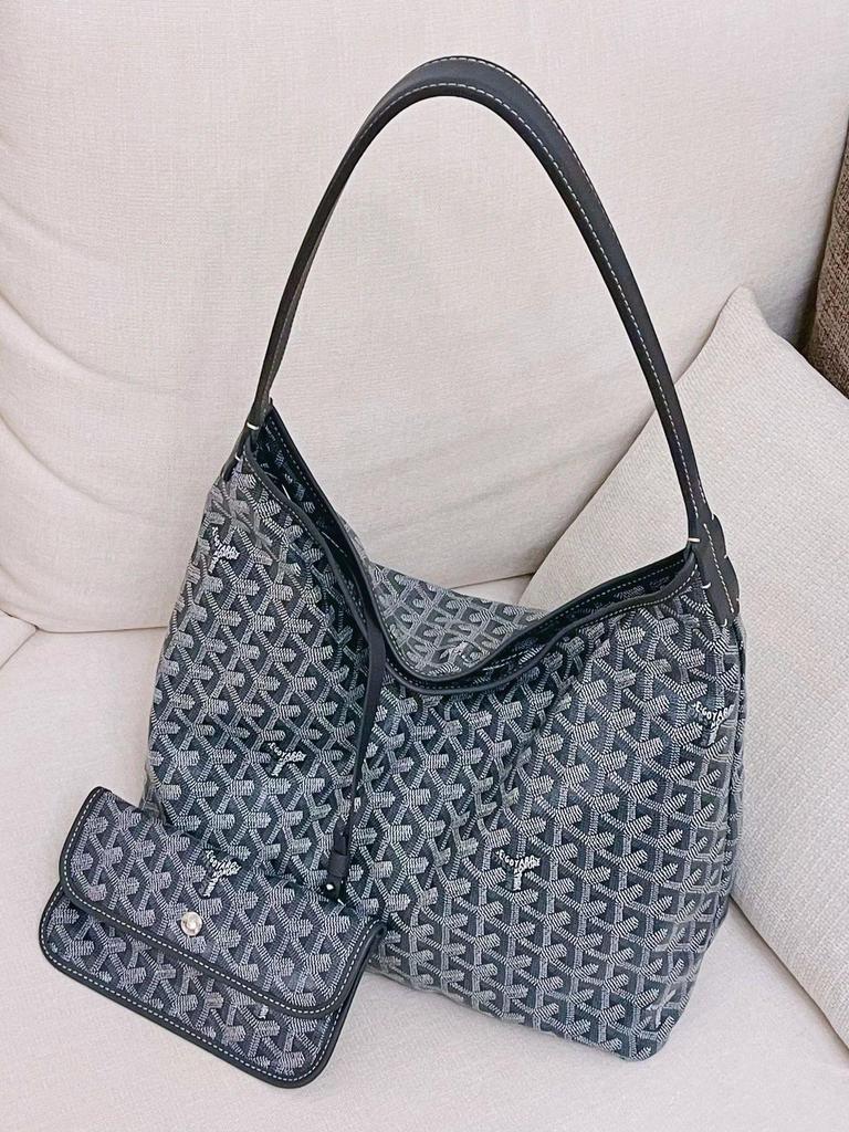 Guangzhou High-End Hobo Hundezahn Leder Schultertasche - Echtes Rindsleder, Große Kapazität Tote für Damen.