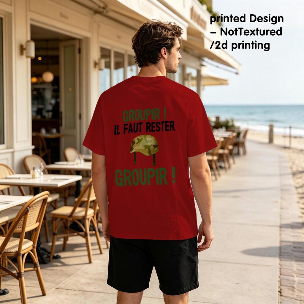 Men's T-Shirt, Breathable Comfort, 2D Creative Day of the Dead Print, Fun Design, Perfect for Casual Daily Wear