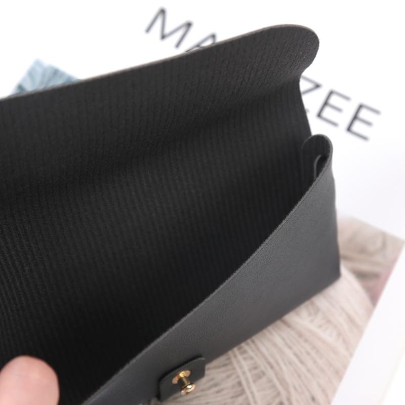 New Soft Pu Leather Thick Glasses Bag Fashion Glasses Protective Case Women Men Portable Sunglasses Boxes Eyewear Accessories