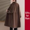 Da Tang Fu Ren Mid-Length Faux Mink Fur Coat for Women