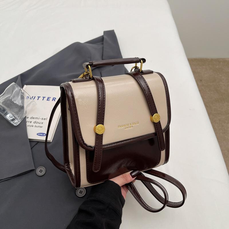 

Retro backpack bag women s new casual versatile high-end commuter travel small backpack