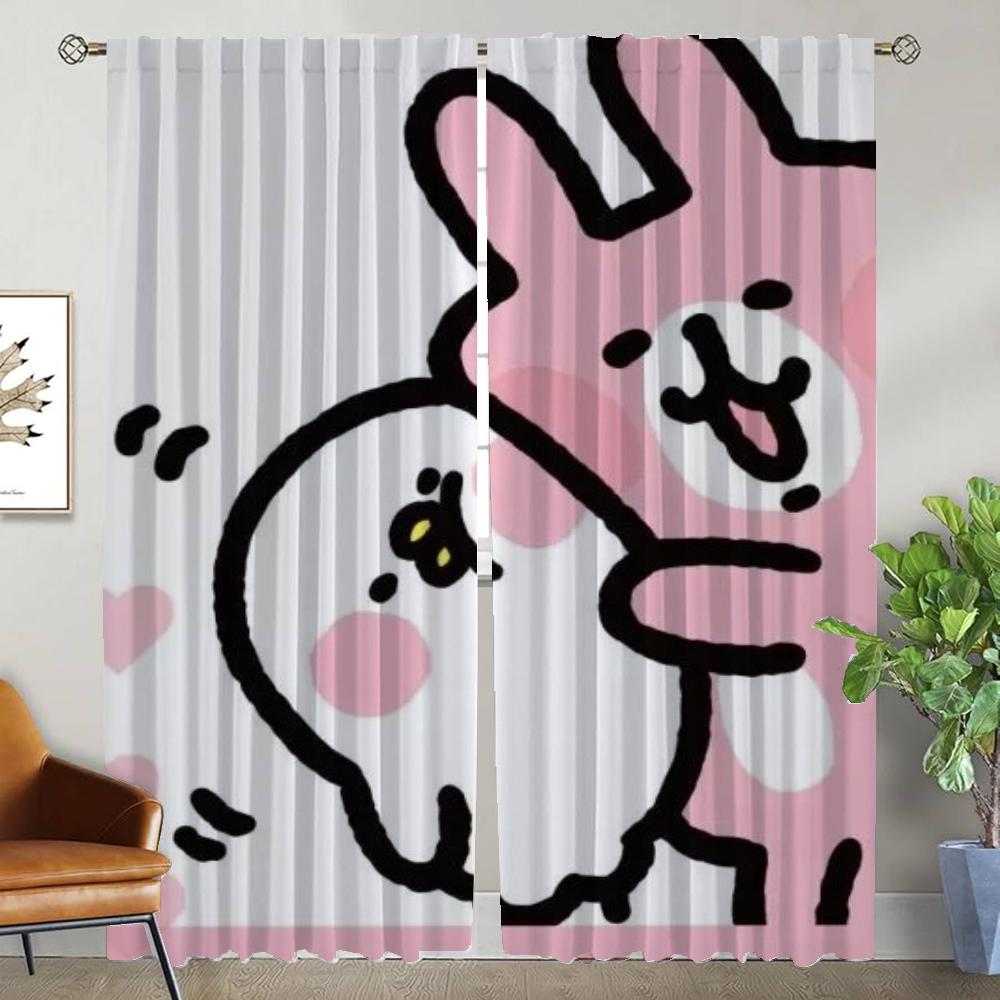 Vorhänge für Innenräume 2 Stück Kanaheis Elegante Raumvorhänge für Wohnzimmer Verdunkelungsvorhang Raumteiler Halloween Dekoration