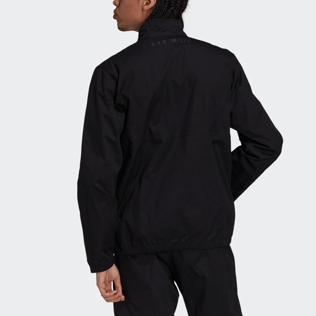 Adidas Originals R.Y.V. Cotton Twill Training Jacket with Stand-Up Collar and Zip Men Jacket Black H11457