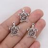15Pcs Silver Hollow Turtle Charms Pendants For Jewelry Making Diy Handmade Necklace Bracelet Earrings Key Chain Accessories