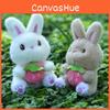 Plush Toy Bunny Keychain With Strawberry Design For Kids Gift And Accessory Bag