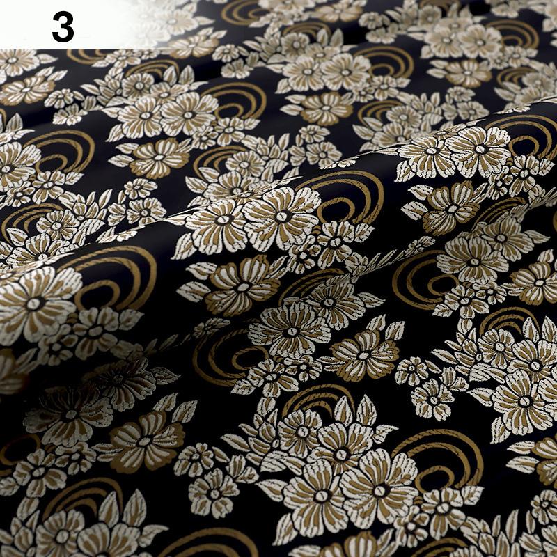 100*75 cm High-density Nylon Floral Brocade Fabric Satin Silk  Jacquard Fabric For Diy Sewing Cheongsam Hanfu Kids Garment