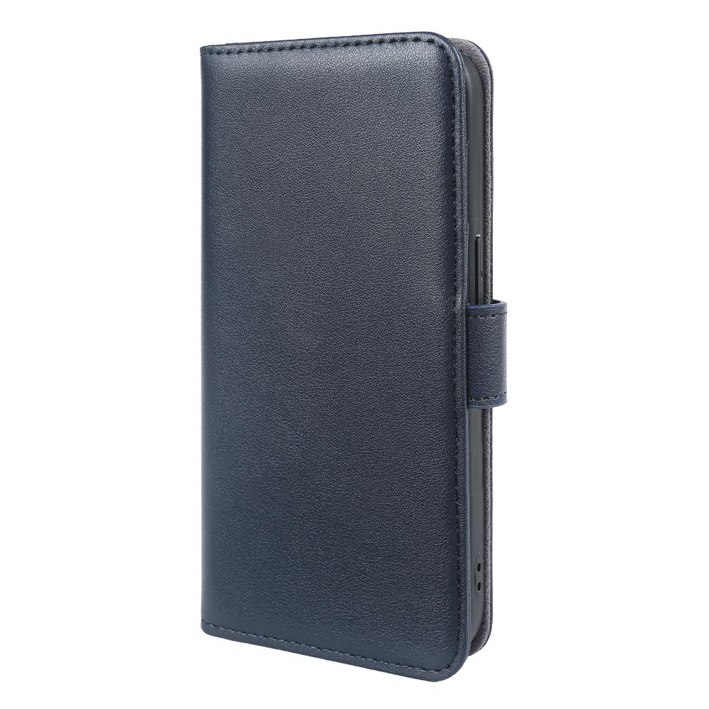 For iPhone 12 Phone Cases Genuine Split Leather Wallet Mobile Cover Stand