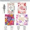 Happy Mother'S Day Themed Polyester Shower Curtain - Floral & Heart Printed Bathroom Decorative Curtain