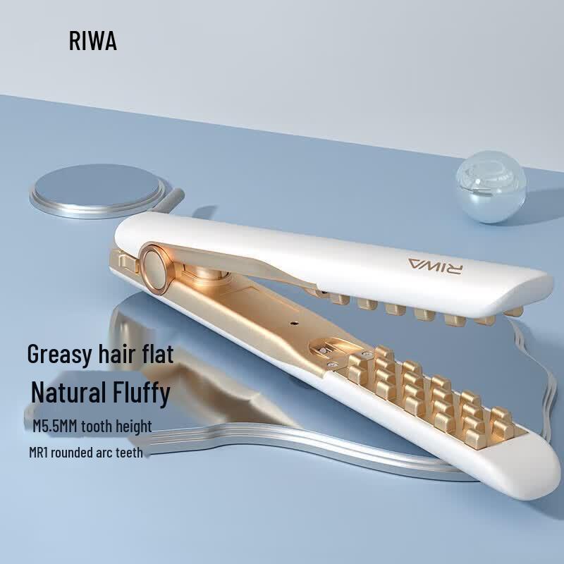 RIWA Dual-Purpose Negative Ion Hair Volumizer & Curling Iron CN plug (adapter included)