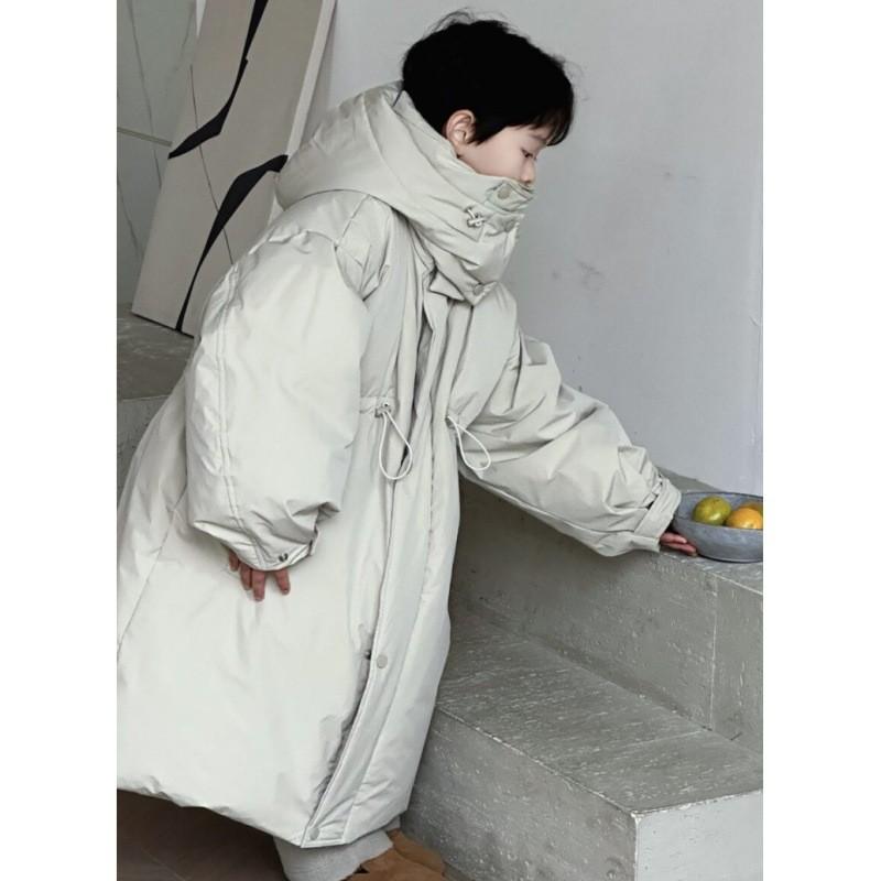Boys' Winter Thickened Long-Length Warm Stylish Casual Jacket