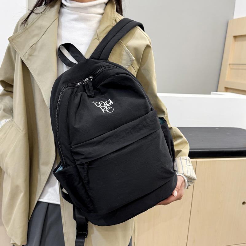 Schoolbag1011 New Korean Version Harajuku Backpack Female College Student Commuter Schoolbag Japanese Lightweight Versatile Casual Backpack