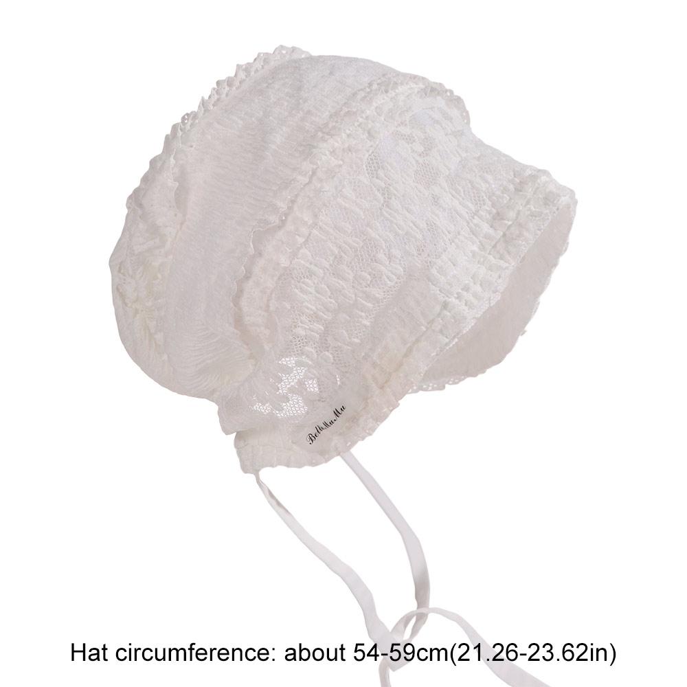 Y2k Geborduurd Kanten Hoed Uitgesneden Bloemenmuts Casual Beanies Hoed Meisjes