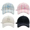 Embroidery Bow Breathable Baseball Cap Women Adult Sports Hat Outdoor Activity