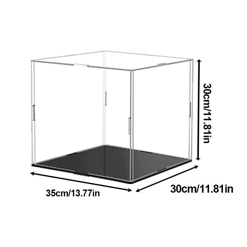 Transparent Storage Box Acrylic Model Display Box Countertop Box Organizer Stand Dustproof Protection Showcase for Action Figures/Toys/Collectibles