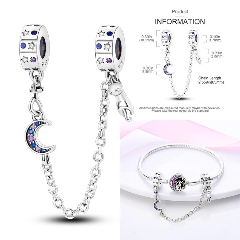 New Copper Charms Buttefly Daisy Safety Chain Cat Paw Change Beads Fit Original Bracelet Ladies Diy Jewelry