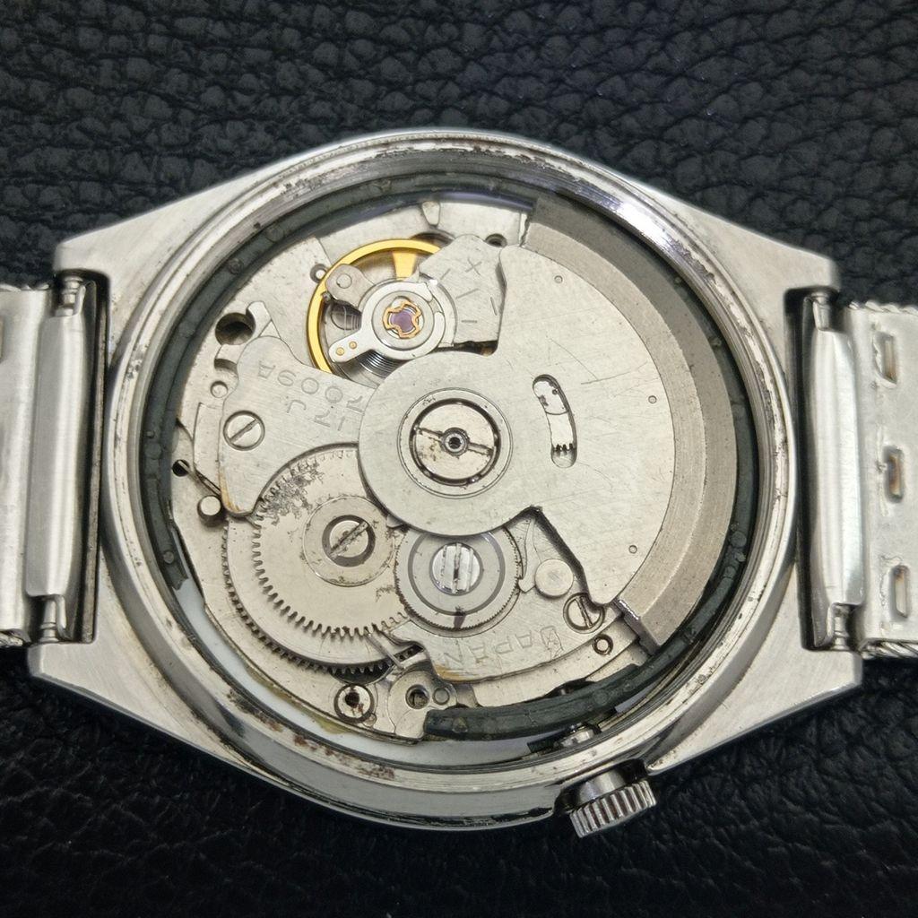 AUTOMATIC VINTAGE SEIKO 5 JAPAN 7009A MENS WHITE COLOR DIAL WATCH a703047-1 R212-a703047