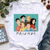 Fashion Friends Tshirt Women 90s 00s Graphic T Shirts Summer Top Female T-Shirt Tumblr Clothes Girls Student Casual Tshirt Tees