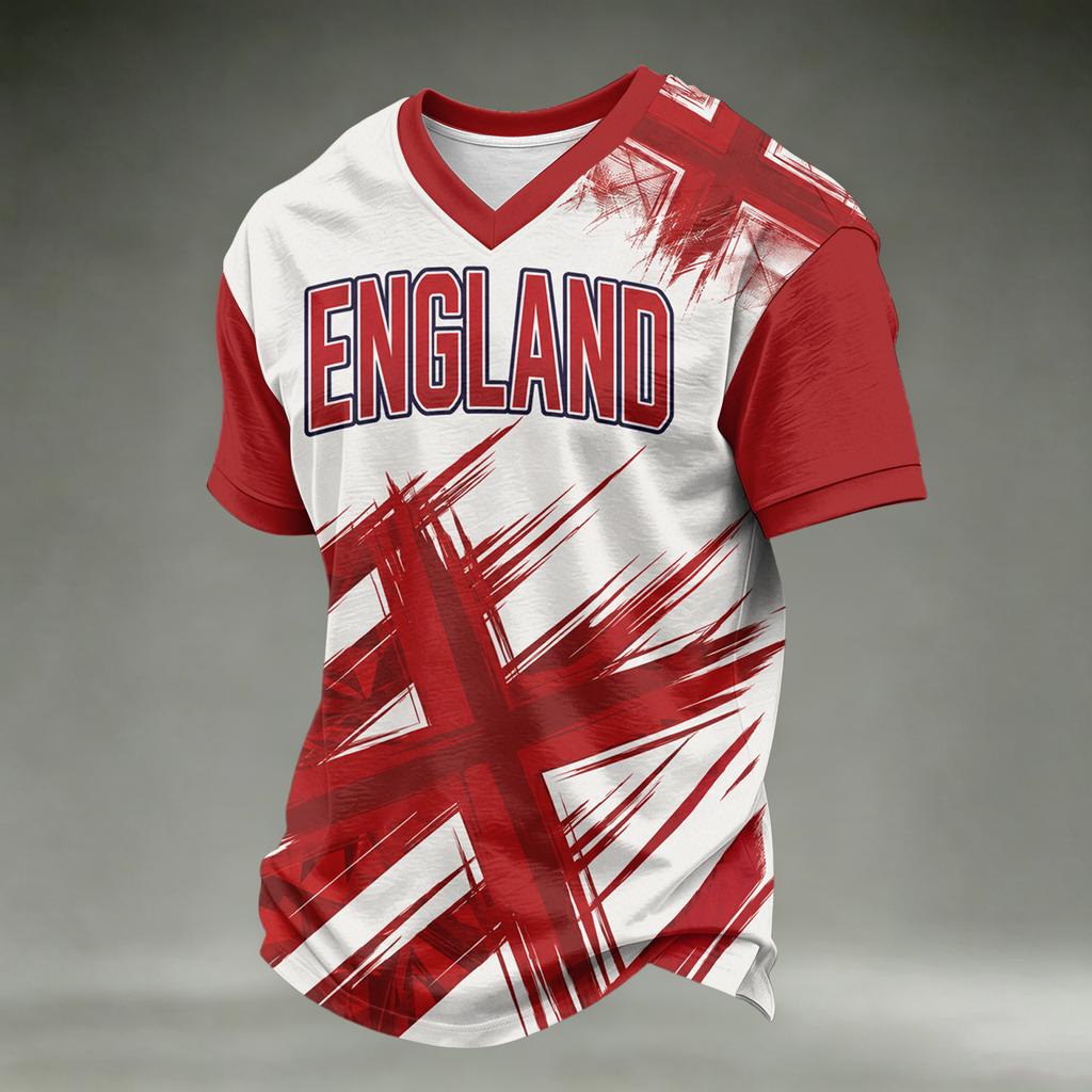 Men's and Boys' Printed Soccer Fan Support T-Shirt for Day and Casual Wear