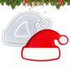DIY Christmas Tree Christmas Hat Silicone Mold Christmas Hat Tray Mold Christmas Desktop Decoration Christmas Snack Tray