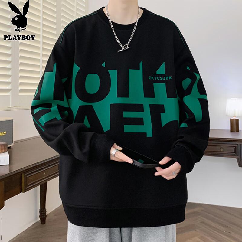 

PLAYBOY Men s Round Neck Letter Graphic Sweatshirt XL