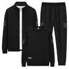 Big Size Hoodie Men's Suit Sports Suit Jacket Three Piece Set Casual Men's Cardigan Hoodie Pants