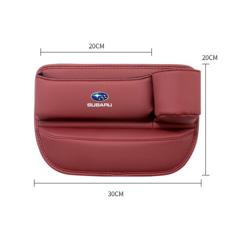 For Subaru Impreza Legacy WRX STI BRZ Levorg Forester XV Outback  Car Seat Gap Storage Box Leather Cup Holder Organizer Z18