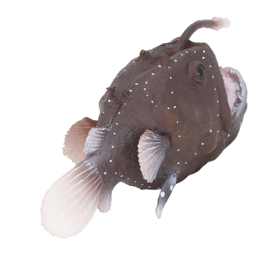Anglerfish Figure Simulation Marine Animal Toy Plastic Sea Fish Model for Collection and Desk