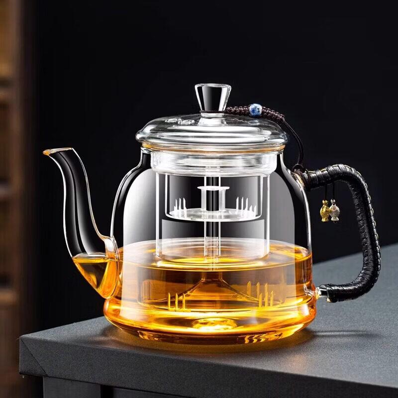 Duanyun 2025 Large Capacity Glass Steam Tea Brewer Set