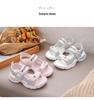 Bobodou Girls' Sport Sandals: Rotating Button Beach Shoes for Kids