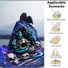 1pc Dragon Skulls Lightweight Flannel Blanket, Comfortable and Warm Blanket, for Office and Camping Sofa Bed, Livingroom192
