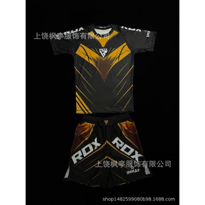 RDX Brottning Kulturell Sport Kortärmad T-shirt Set Tonårspojkar Vardaglig Atletisk Klädsel