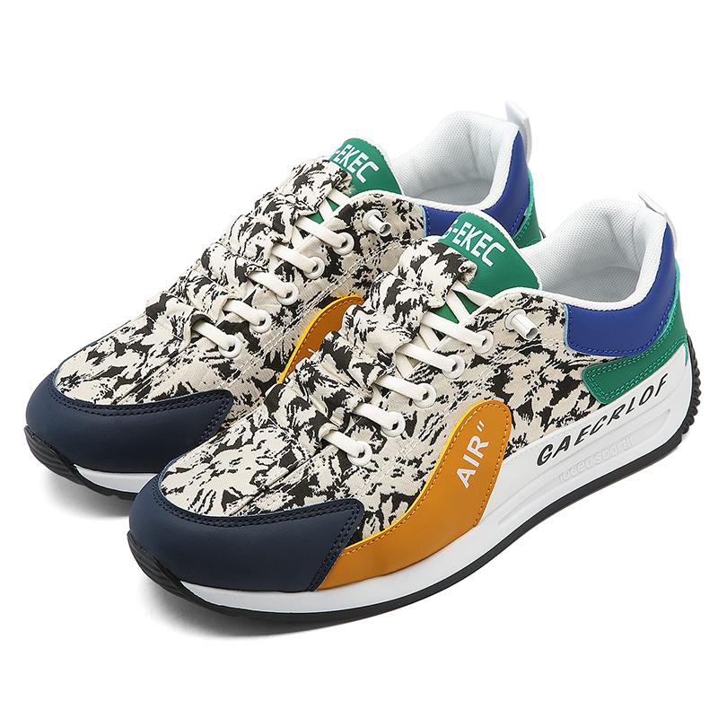 Neue Retro-Druck Freizeitschuhe Studentensport Laufen weiche Sohle leichtgewicht Forrest Gump Low-Top Trend Board Schuhe