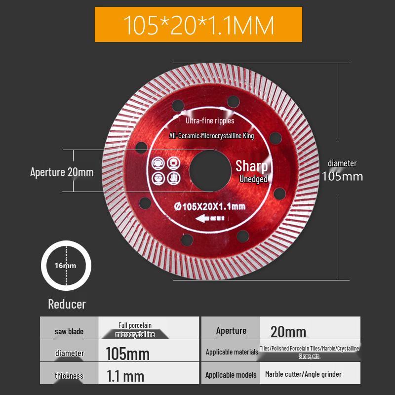 Diamond Saw Blade for Smooth Tile & Marble Cutting