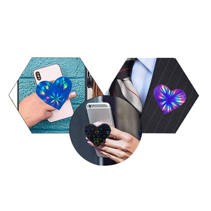 Portable Phone Holder Mold Holographic Light and Shadow Mold Diy Silicone Resin Casting Mold Suitable for Home Crafts