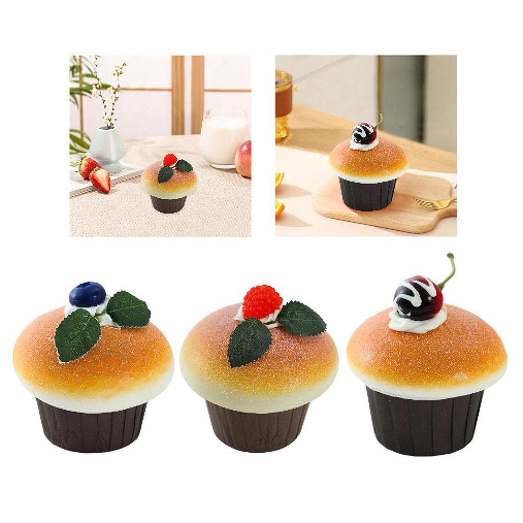 Artificial Cake Model Funny Artificial Cupcake Display Prop for Market Store