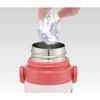 Skater Children's Water Bottle 2WAY Direct Drinking Cup Type Strawberry Strawberry Pink 350ml (When Drinking) 420ml (When Drinking Directly) Stainless