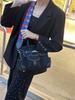 2025 Haute Couture Cargo Birkin Canvas Patchwork Women's Small Handbag with Wide Shoulder Strap