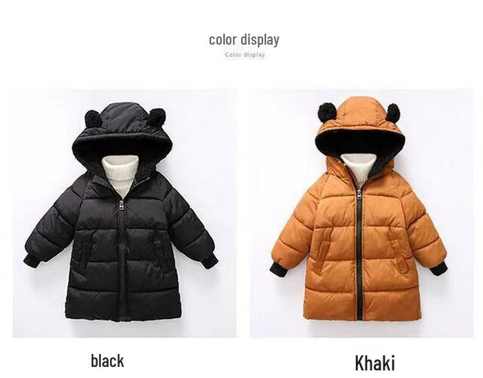 2025 Winter Kinder Koreanischer Stil Baumwollmantel - Modische Warme Jacke für Jungen & Mädchen