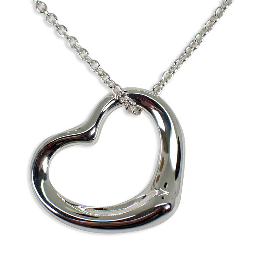 

[Б/у] TIFFANY/Tiffany 925 Open Heart Подвеска/ожерелье [g143-60]