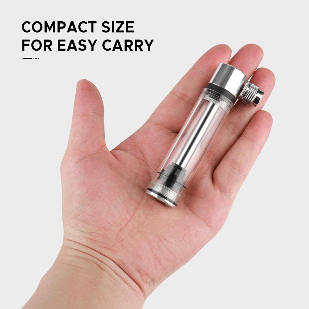 Mini pompă pentru anvelope pentru bicicletă Umflator portabil pentru anvelope pentru bicicletă cu suport pentru bicicleta de drum de munte