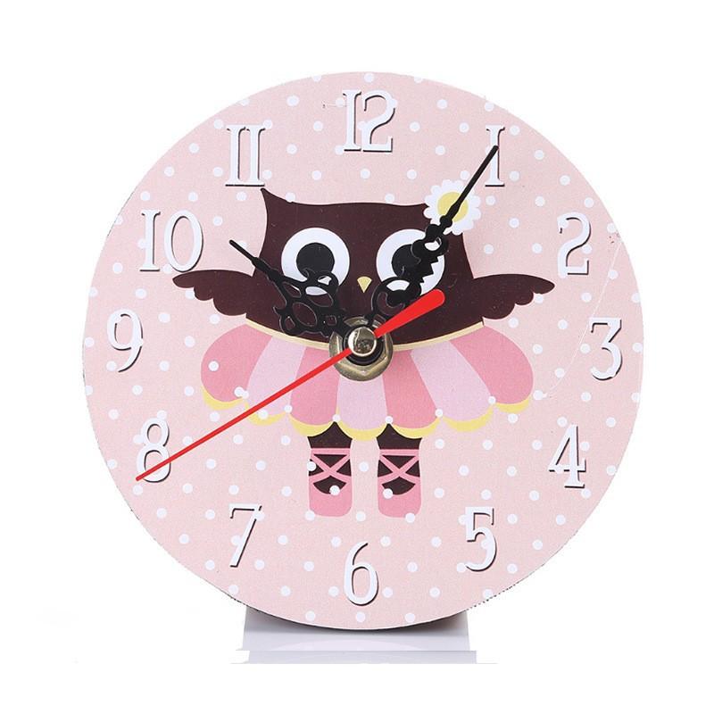 Fashion 12cm Vintage Timer Shabby Chic Antique Home Wooden Rustic Kitchen Wall Clock Silent Non-Ticking Wooden Wall Clocks