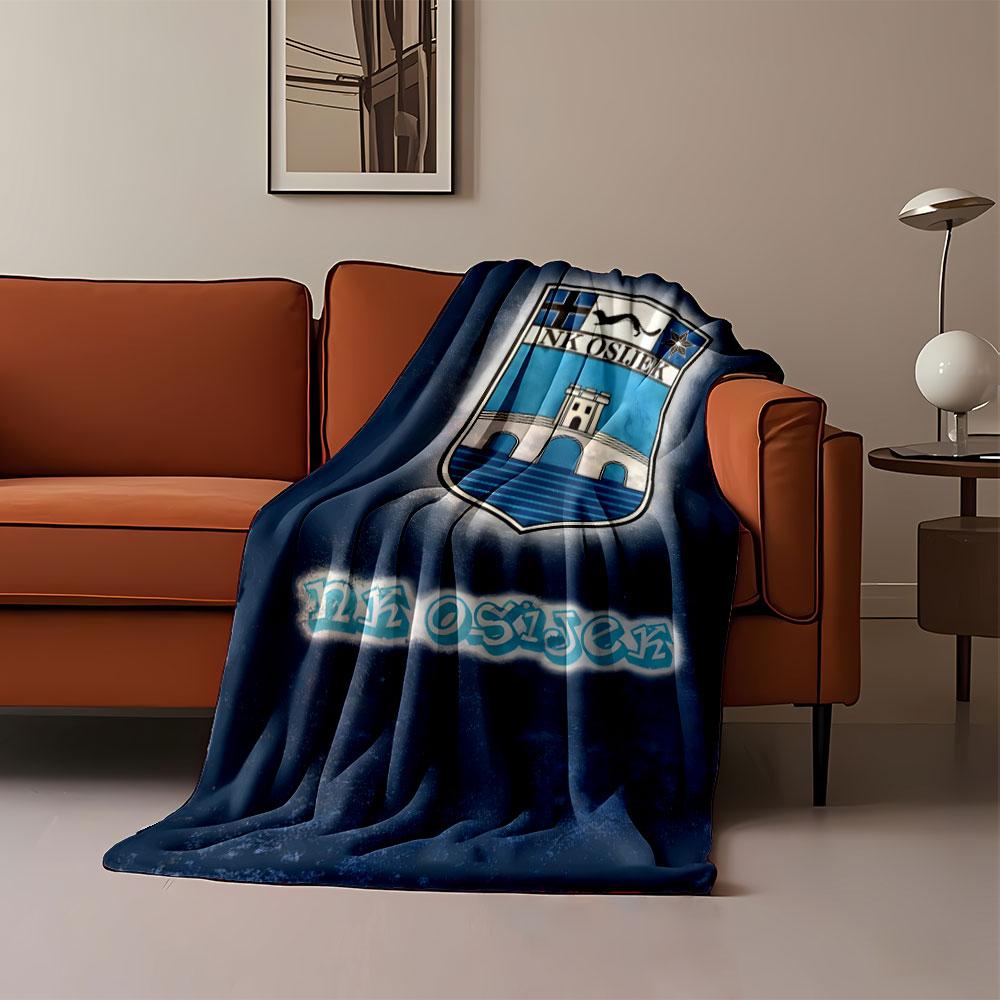NK Osijek Emblem Blanket Design print blanket soft and cozy perfect for the living room bed sofa or a nap,gift