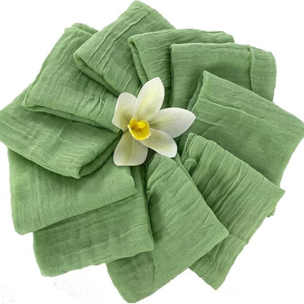 6 szt. serwetek z gazy, serwetek obiadowych, miękkich serwetek boho, rustykalnych, pomarszczonych serwetek z tkaniny serowej, hurtowych na wesele, imprezę, dekoracje