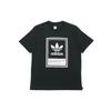 Originals Large Logo Printing Casual Sports Short Sleeve Black Men's DU8342