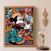 5D Diamond Painting Set DIY Mickey Graffiti Handmade Diamond Decorative Painting Home DecorationArt Decor